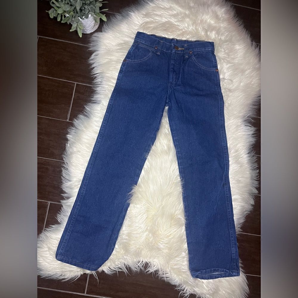 Wrangler straight legged denim jeans sz 11R